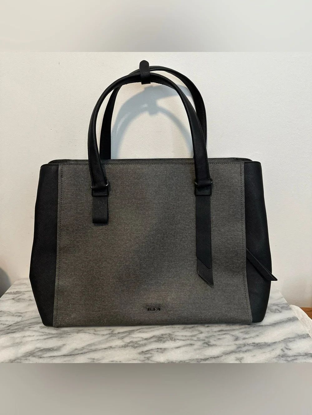 TUMI 'Varek Pearl' 13" Laptop Tote Bag Earl Grey / Black MSRP $595
No Strap Exc!
